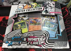 Pokemon S&V Unova Poster Collection Box - Black Bolt & White Flare SEALED NEW - Image 3