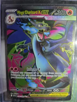 Pokemon Mega Charizard X ex UR Full Art Holo Phantasmal Flames #109/094 - Image 1