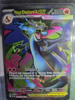 Pokemon Mega Charizard X ex UR Full Art Holo Phantasmal Flames #109/094 - Image 2