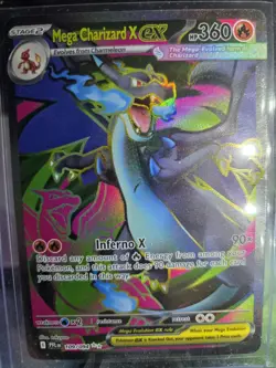 Pokemon Mega Charizard X ex UR Full Art Holo Phantasmal Flames #109/094 - Image 4