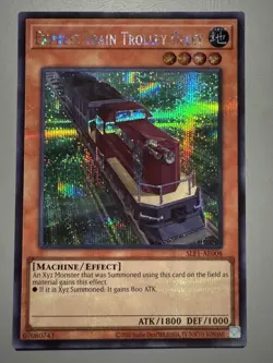 YUGIOH EXPRESS TRAIN TROLLEY OLLEY ASIA ENGLISH SLF1-AE008 SECRET RARE - Image 1