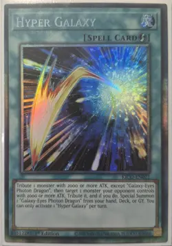 YuGiOh Hyper Galaxy Collector's Rare 1st Edition KICO-EN021 - Image 1