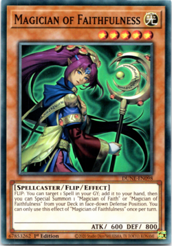 Magician of Faithfulness - DUNE-EN098 - Super Rare 1st Edition Yugioh - Image 1
