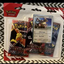 🔴Pokemon TCG SV10 Destined Rivals 3-Pack Blister with Promo Card x4 - Image 1