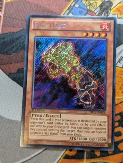 Fire Hand [DRLG-EN046] Secret Rare 1st Edition - Yugioh - VLP/LP - Image 1