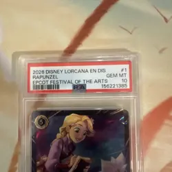 Disney Lorcana TCG Rapunzel Appreciative Artist Epcot Festival Of The Arts PSA10 - Image 3