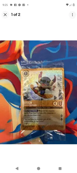 Stitch - Carefree Snowboarder 42 Disney Lorcana Sealed Promo Holo - Image 2