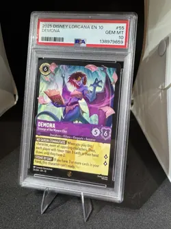 Disney Lorcana: Demona - Scourge of the Wyvern Clan 55/204 Legendary PSA 10 - Image 1