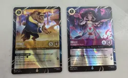 Disney Lorcana Belle & Beast Park Exclusive Promo Pair - Image 1