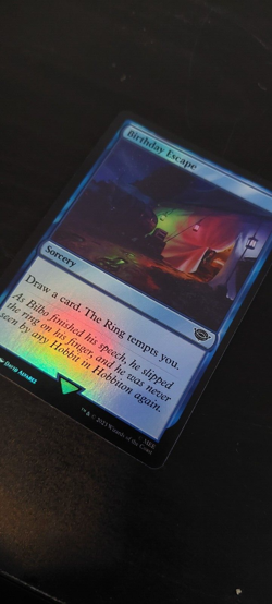 Birthday Escape (0043) Foil Lord of the Rings Magic the Gathering Card - Image 1
