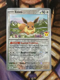 Eevee Pokemon Day Promo 2025 Reverse Holo 074/131 Stamped English Card - NM - Image 1