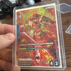 Unicorn Gundam (Unicorn Mode) Foil GD01-005 R+ NM Gundam TCG Card Game - Image 2