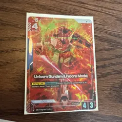 Unicorn Gundam (Unicorn Mode) Foil GD01-005 R+ NM Gundam TCG Card Game - Image 4