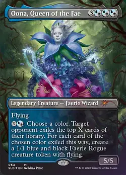 1x Oona, Queen of the Fae - Foil Light Play, English Secret Lair MTG Magic - Image 1