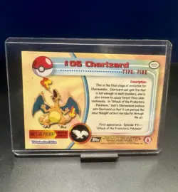Topps Pokemon TV Animation Edition 1999 2-Card Lot Charizard #06 Charmander #04 - Image 2