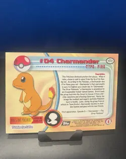 Topps Pokemon TV Animation Edition 1999 2-Card Lot Charizard #06 Charmander #04 - Image 4