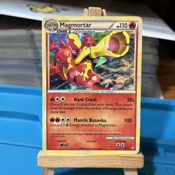 Magmortar 2/95 HGSS Unleashed Exclusive Cracked Ice Holo Rare Pokemon Card - Image 1