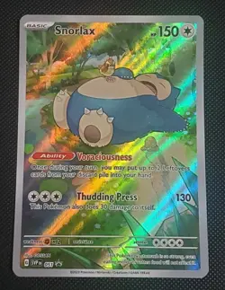 Snorlax 051 SV Scarlet & Violet Promo Card Full Art Holo Illustration Rare - Image 1