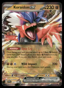 Pokemon Cards Koraidon ex 125/198 Scarlet & Violet Double Rare NM *2 - Image 1