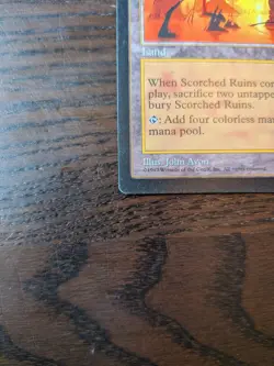 MTG Magic The Gathering Scorched Ruins Weatherlight MP - Image 2