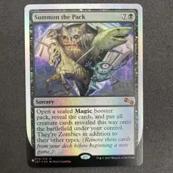 1x Summon the Pack FOIL - Unfinity THE LIST #074 In Hand - Image 1
