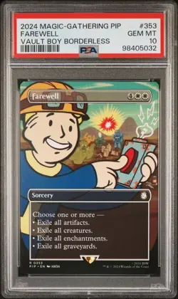 PSA 10 MTG Farewell #353 Fallout Vault Boy Borderless Magic The Gathering - Image 1