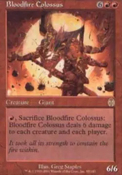 MTG Bloodfire Colossus - Foil, Apocalypse, Lightly Played, English - Image 1