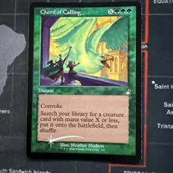 Chord Of Calling Retro Frame FOIL Ravnica Remastered MTG NM - Image 1