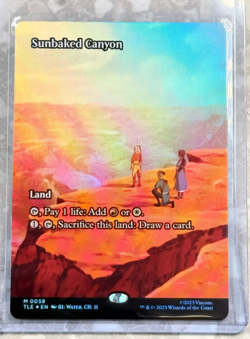 Sunbaked Canyon Borderless Foil MTG Mythic 58 Avatar NM X1 - Image 1