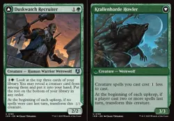 x1 Duskwatch Recruiter // Krallenhorde Howler - Innistrad Remastered - NM - MTG - Image 1