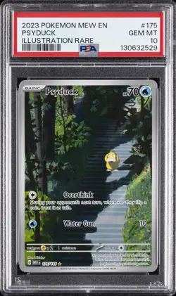 2023 POKEMON MEW EN-151 ILLUSTRATION RARE #175 PSYDUCK PSA 10 - Image 1