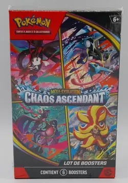 POKEMON ME04 Bundle 6 boosters CHAOS ASCENDANTS Neuf scelle VF - Image 2