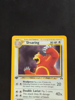 First Edition Ursaring 15/75 Rare Neo Discovery Pokemon Card - Image 2
