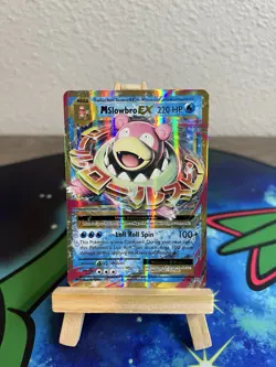Pokemon M Slowbro EX Ultra Rare Holo 27/108 Evolutions 220 HP Card - Image 1