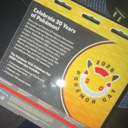 Pokemon Day 2026 TCG Limited Edition Box Pikachu Promo Card & 3 Booster Packs - Image 2