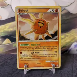 Solrock - 9/102 - Holo Rare Triumphant HGSS Set TCG - Pokemon Card - NM - Image 1