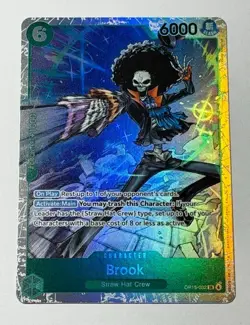 ONE PIECE!! BROOK OP15-032 SR ONE PIECE TCG Card Game NM GREEN - Image 1