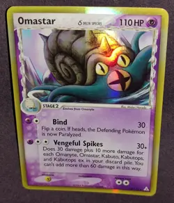 Omastar Pokemon Card Holo Ex Holon Phantoms 13/110 Delta Speces No Stamp Reverse - Image 1