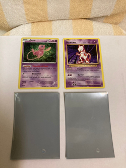 2016 Pokemon Mew Basic Card #29/124 & 2016 Pokemon Mewtwo Basic #51/108 - Image 1