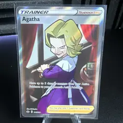 Pokemon TCG Chilling Reign - Agatha Full Art Trainer - 186/198 Ultra Rare - Image 1