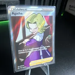 Pokemon TCG Chilling Reign - Agatha Full Art Trainer - 186/198 Ultra Rare - Image 2
