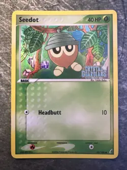 Seedot 60/100 Stamped Reverse Holo EX Crystal Guardians Pokemon Card - Image 1
