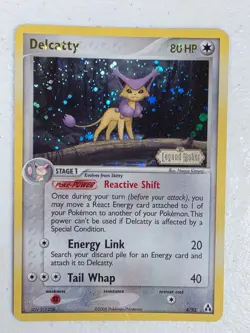 Pokemon Card - Delcatty Legend Maker 4/92 Holo Reverse Holo Rare Stamped - Image 1