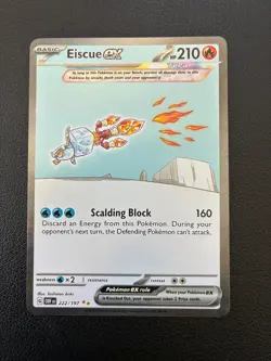Eiscue ex 222/197 Obsidian Flames Special Illustration Rare Pokemon TCG Card NM - Image 1
