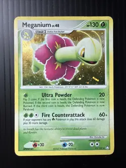 Meganium 13/123 Holo Mysterious Treasures Pokemon Card L-MP - Image 1
