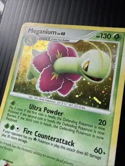 Meganium 13/123 Holo Mysterious Treasures Pokemon Card L-MP - Image 2