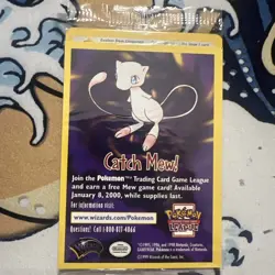 Dragonite Promo Card Factory Sealed 1999 WB Gold Stamp Catch Mew - Image 2