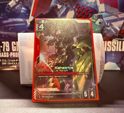 Gundam Card Game TCG - Kshatriya GD01-044 LR+ Alt Art - Image 1