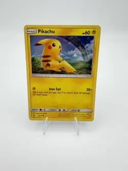 Pikachu 28/73 Cracked Ice Holo SM: Deck Exclusives Pokemon Card - Image 1