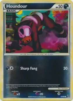 Lightly Played Houndour - 53/90 - Common - Reverse Holo Pokemon Undaunted - Image 1